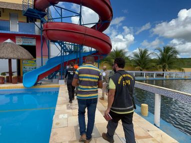 Parque aquático em Girau do Ponciano é interditado por lançar água sem